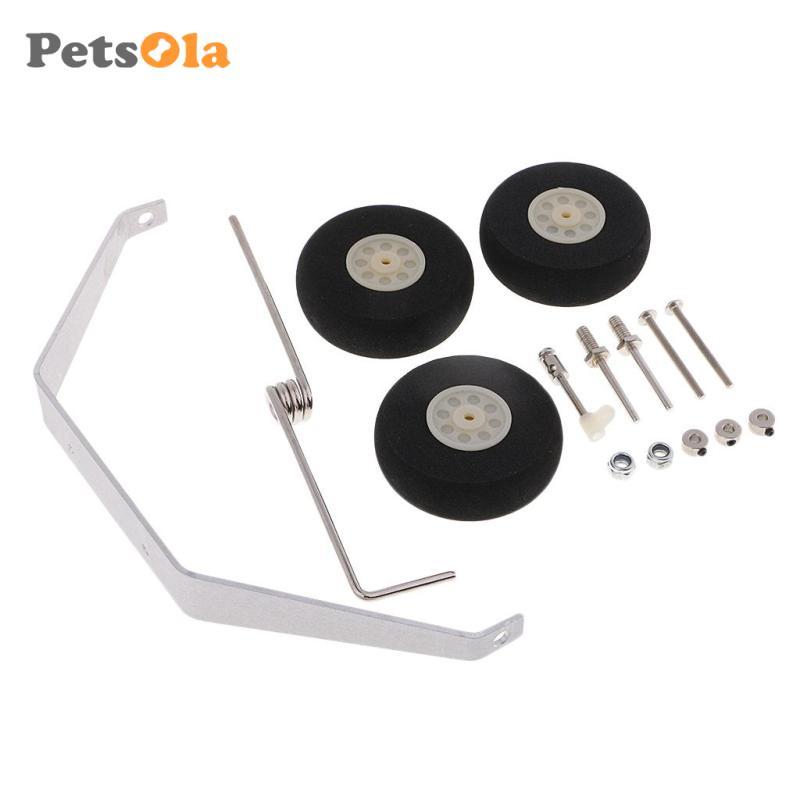 [Koolsoo2] Landing Gear สําหรับ Taildragger พร้อมพวงมาลัยสําหรับเครื่องบิน RC Cessna 182