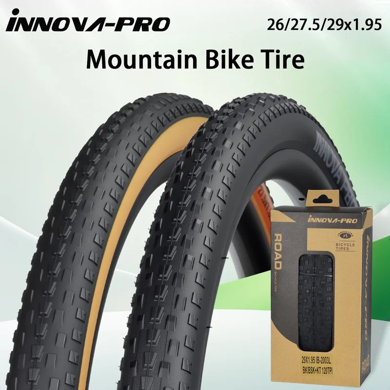 INNOVA PRO X BOBCAT ยางMTB พับได้สำหรับจักรยานXC ขนาด26/27.5/29x1.95 น้ำหนักเบาทะเลาะบนเส้นทางกรวดและภูเขา