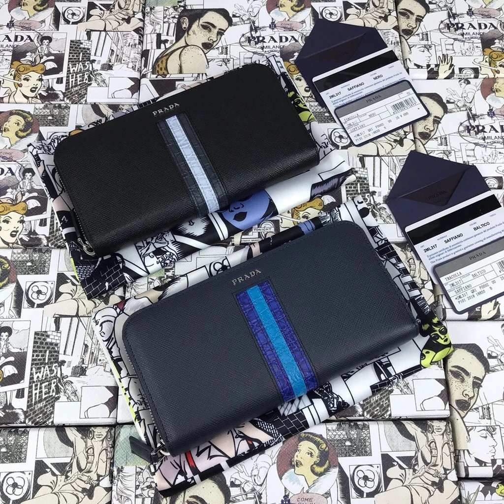 Prada Bag DA กระเป๋าสตางค์ผู้ชายสไตล์ใหม่