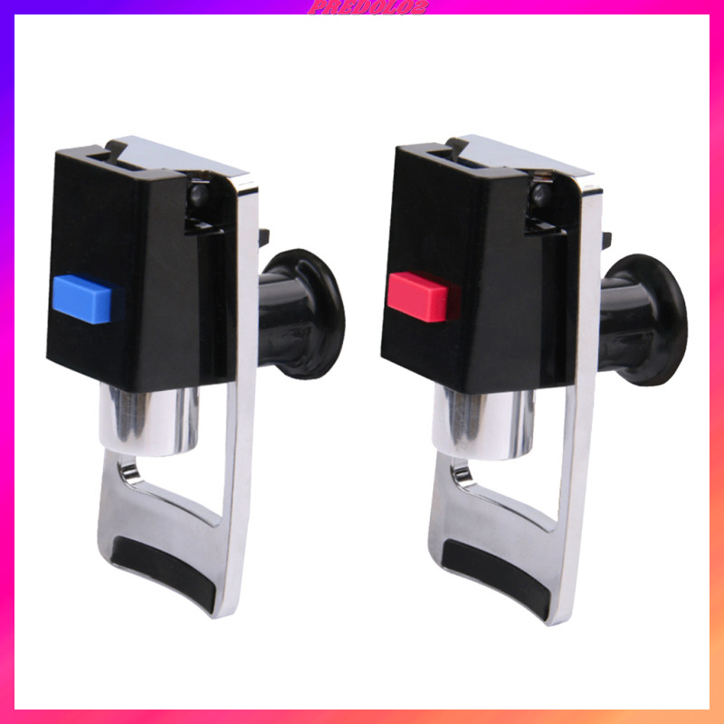 [Predolo2] C Push Style Water Faucet, Blue/Red (เย็น/อุ่น) Handle, 2 ชิ้น C Pink+Blue
