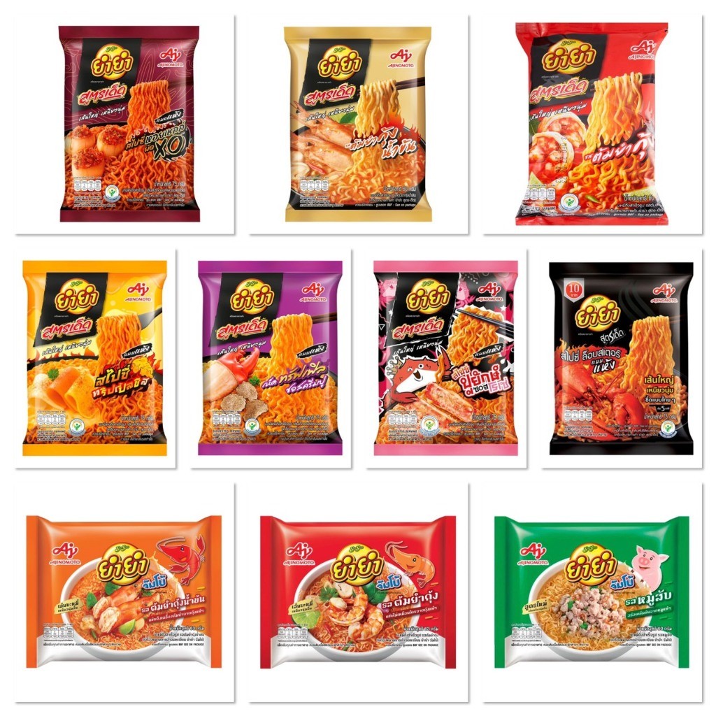 [1ลัง 24 ซอง] Yumyum ยำยำ บะหมี่กึ่งสำเร็จรูป มีหลายรสชาติให้เลือก
