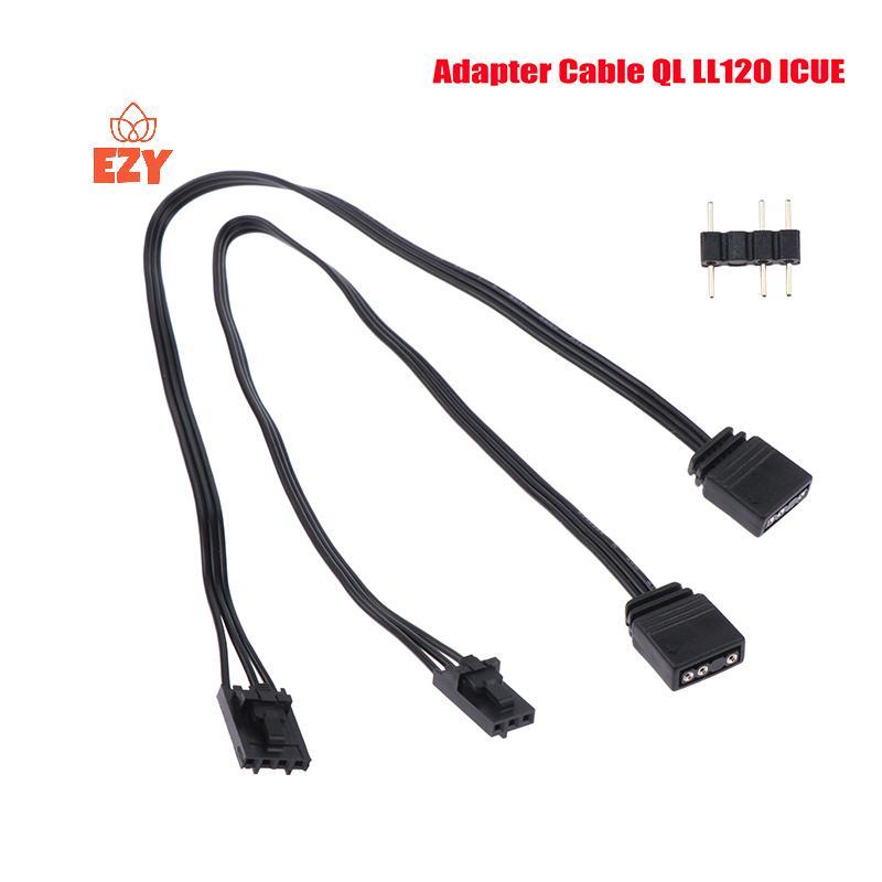 EZY อะแดปเตอร์สําหรับ Corsair RGB ถึงมาตรฐาน ARGB 4Pin 3Pin อะแดปเตอร์เชื่อมต่อเรือโจรสลัด Controlle