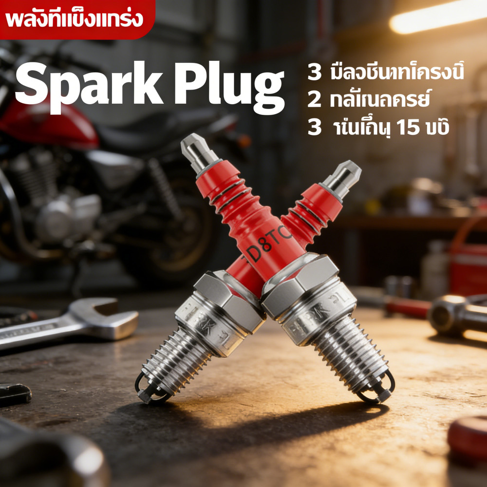 จักรยานยนต์ Spark Plug A7TC 125 150 D8TCเสถียรภาพการทำงานยูทิลิตี้ช่วย