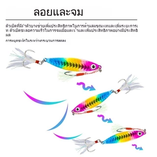 Sikawei เหยื่อปลาโลหะ 7กรัม/5เซนติเมตร เหยื่อปลาเดินผิวน้ำ Top Water SwimBait ตา3D Minnow Buzz Bait