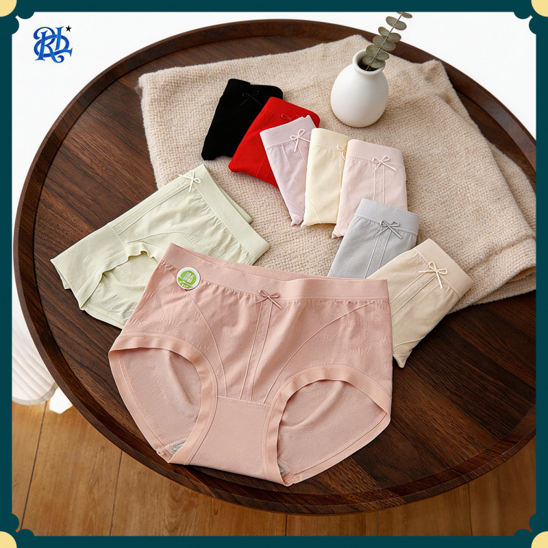 กางเกงชั้นในสามเหลี่ยมไร้ตะเข็บ Mid-Rise, qublen lót nsports 7a, PLA Antibiotic Gusset