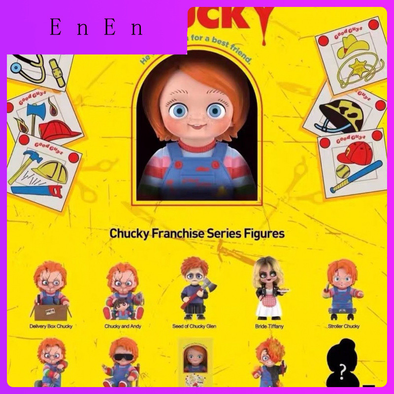 P POPMART Halloween Chucky Ghost Baby Resurrection Series ของขวัญของเล่นอินเทรนด์