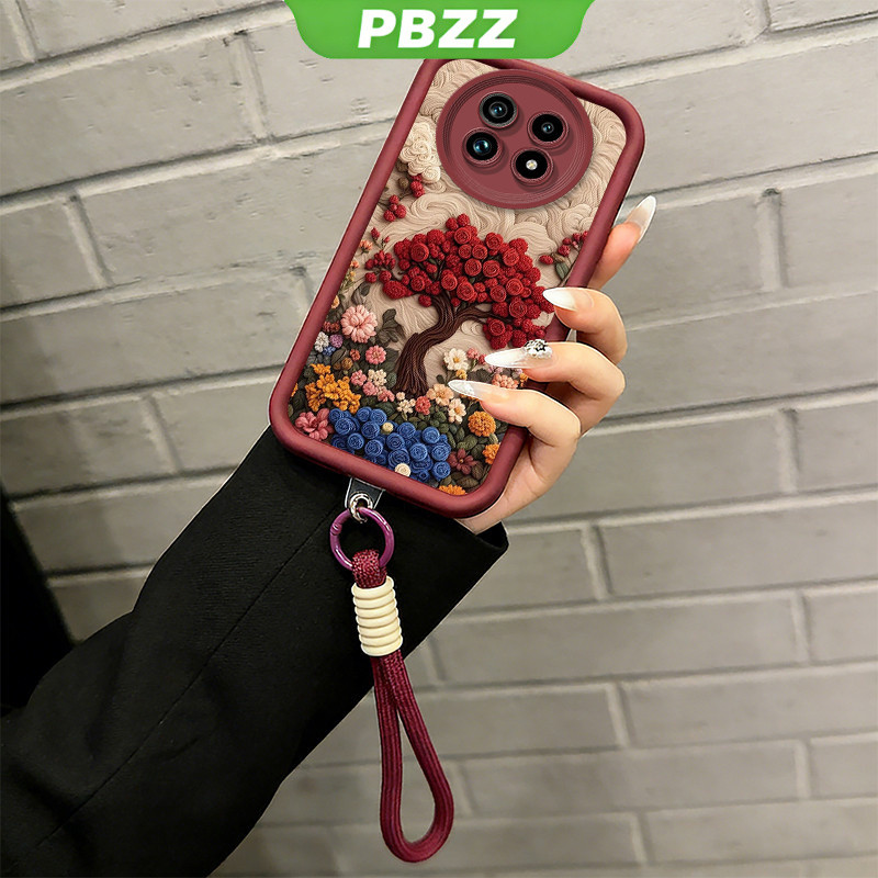 PBZZ เคสสําหรับRealme 11 12 13 14 15 pro plus 5G realme 11 12 13 plus realme 14 pro + 5G 14x 15Tเคสโทรศัพท์Softcaseกันกระแทกความงามใหม่น่ารักพร้อมเชือกเส้นเล็กสําหรับสาวJDTHS01