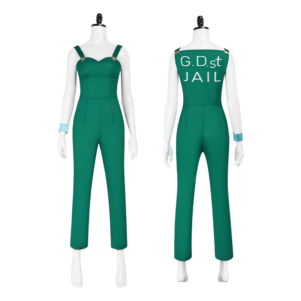 JOJO's Bizarre Adventure Stone Ocean cosplay costume Douko Kira cosplay green overalls stage perform