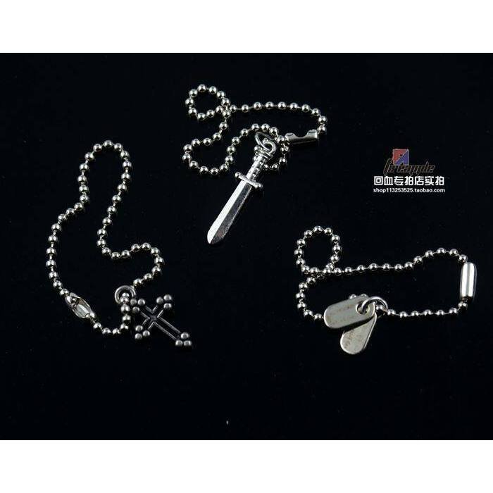 1/6 ทหาร 6 จุด BJD 3A OB มีจําหน่าย Cross Dog Tag ป้ายชื่อสร้อยคอโลหะพร้อมสต็อก IKJC