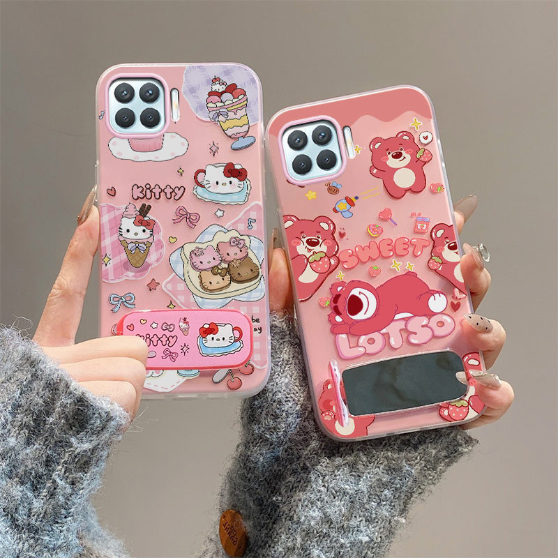 เคส OPPO a93 4g OPPO a73 2020 เคสกระจกยึดเคสโทรศัพท์เยลลี่