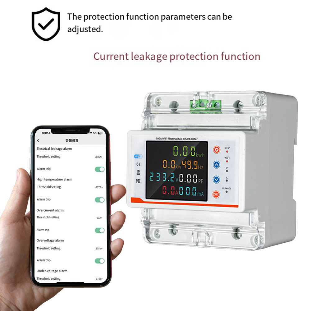 【SMELLSHI】Smart WiFi Circuit Breaker: Color Screen, Remote Control & Comprehensive