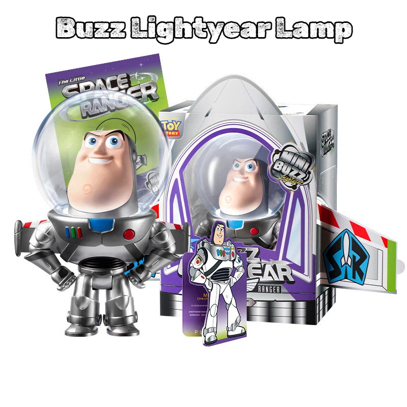 Martube Buzz Lightyear Bubble Head Night Light Toy Story ตกแต่งการ์ตูนเดสก์ท็อปตกแต่งของเล่นเด็กของขวัญวันเกิด