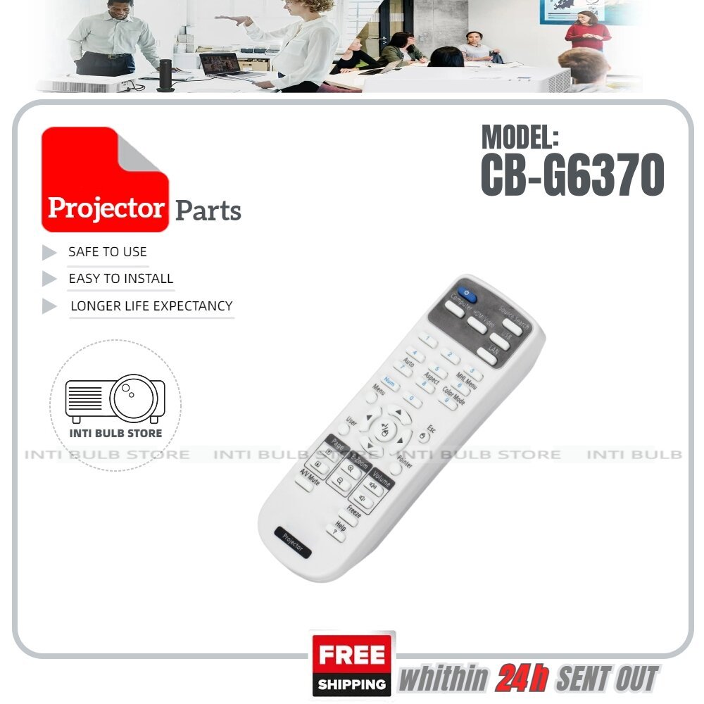 CB-G6370 Epson โปรเจคเตอร์รีโมทคอนโทรล CB-G6450WU 4850W 4950W 5510