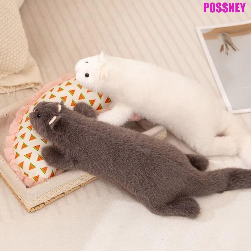 POSSNEY ตุ๊กตา Ferret ตุ๊กตาของเล่น, นุ่ม Fluffy Huggable ตุ๊กตา Ferret ตุ๊กตาของเล่น,มาพร้อมกับตุ๊ก