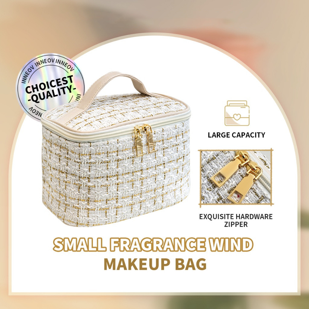 กระเป๋าเครื่องสําอาง Organizer Make Up Bag กระเป๋าเดินทางแบบพกพาขนาดใหญ่กระเป๋าเก็บมัลติฟังก์ชั่น
