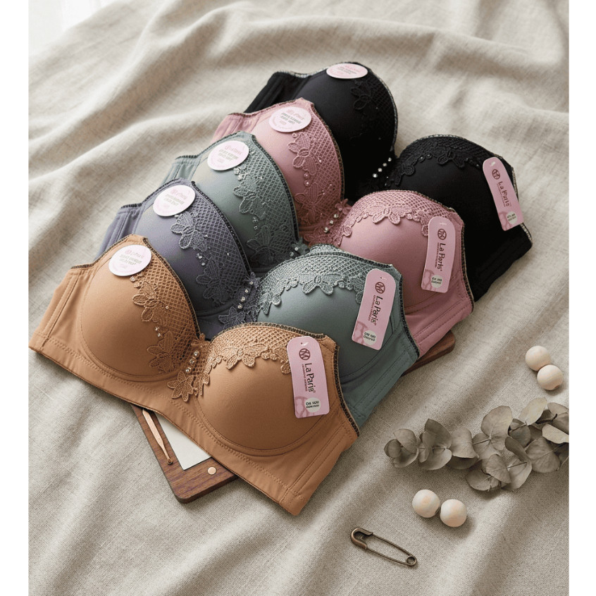LA PARIS BRA Jumbo ถ้วยขนาดใหญ่ C Hook 3 40 - 46 ผู้หญิงแฟชั่น BRA 3 HOOKS โดย La Paris Art 739