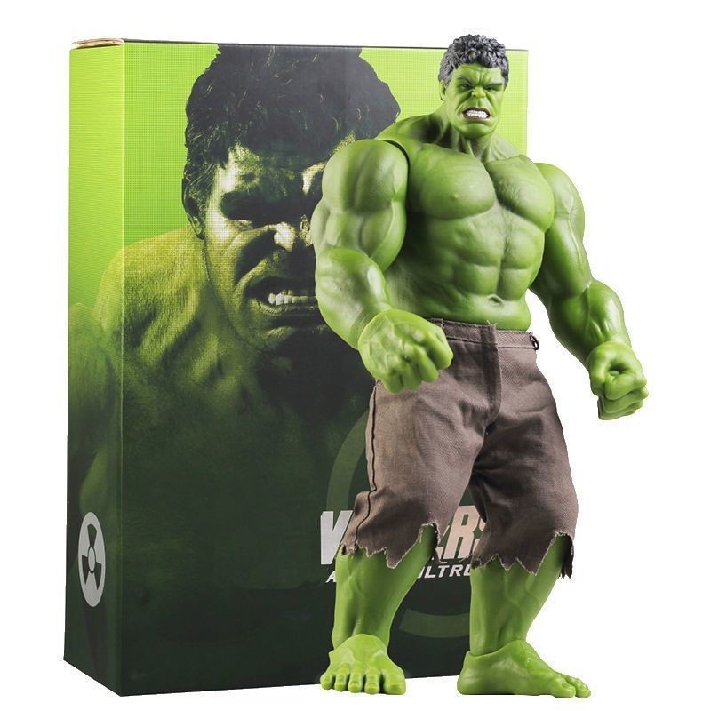 Marvel Hulk Avengers ขนาดใหญ่รูปอะนิเมะของขวัญตุ๊กตาตกแต่งรุ่น Hulk รูป