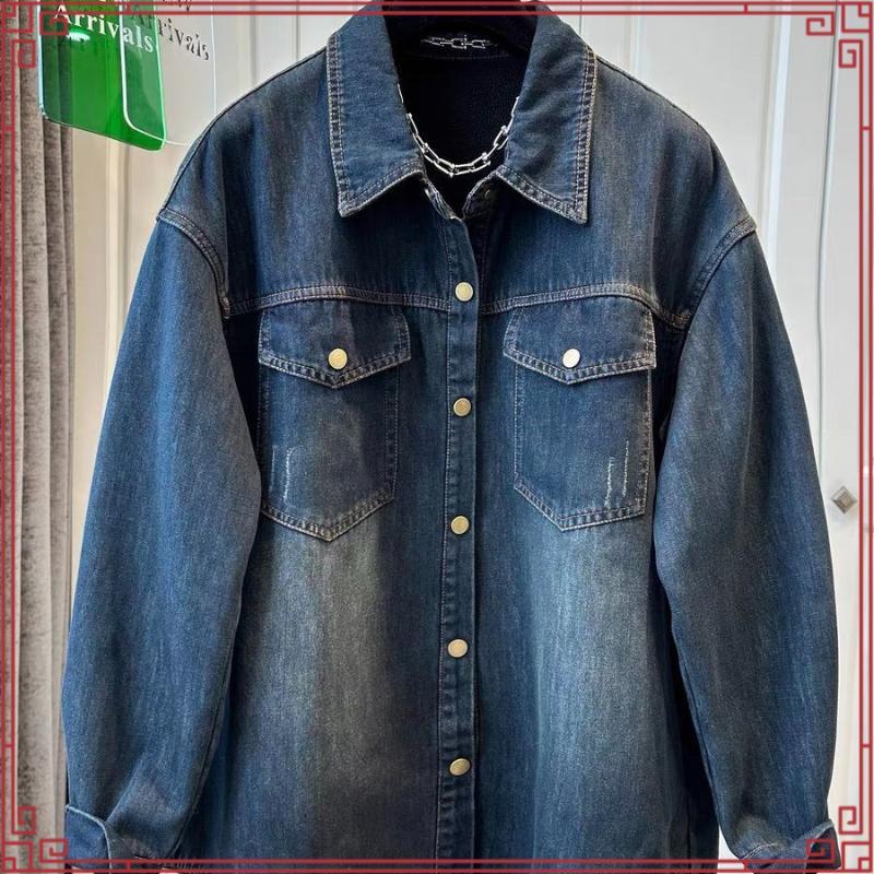 HELIA JACKET เสื้อเชิ๊ต แจ็คเก็ตยีนส์ ปักโลโก้ Atipa