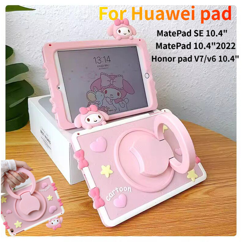เด็กการ์ตูนสําหรับ Huawei MatePad SE 10.4 "Honor pad v7/v6 C5Z C5E ขาตั้งปลอก AGS5-WOO KRJ2-W09 สายร