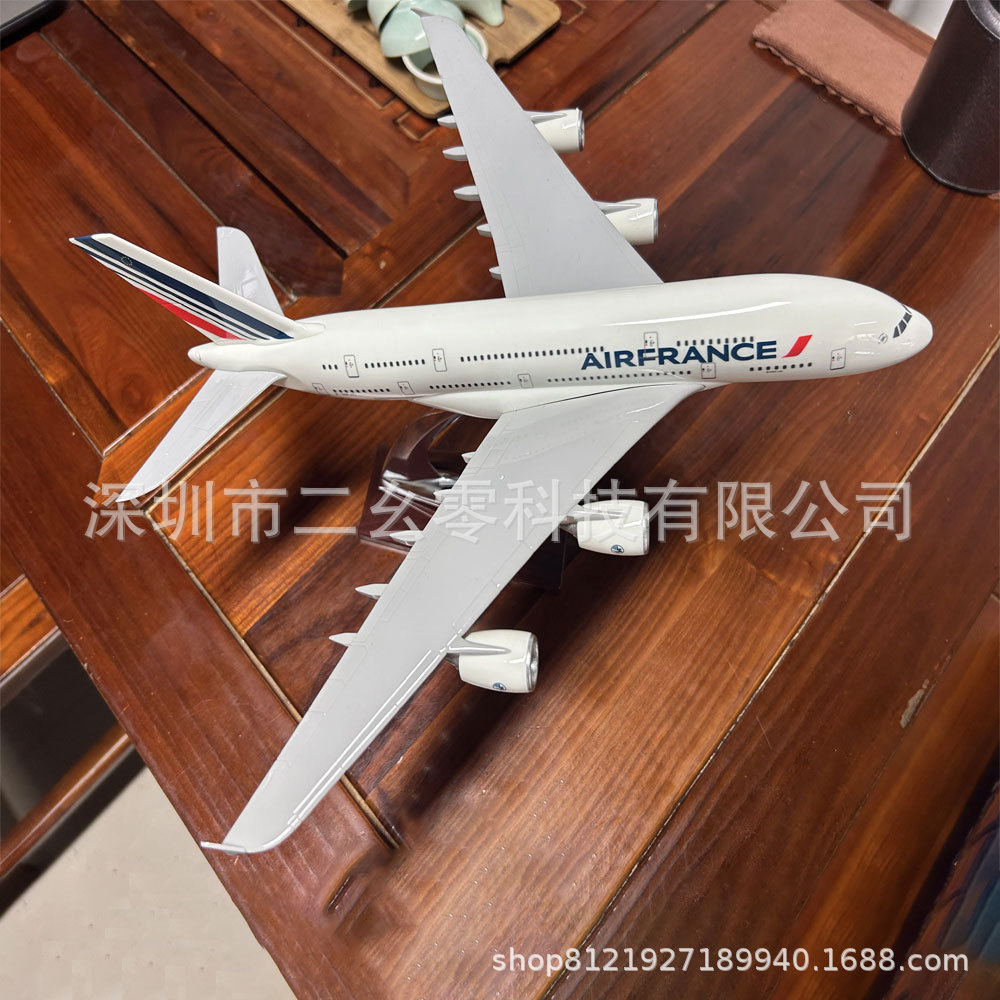 36 ซม.A380 French Airlines 380 British Airlines 380 A350 Airbus เครื่องบินรุ่นจําลอง
