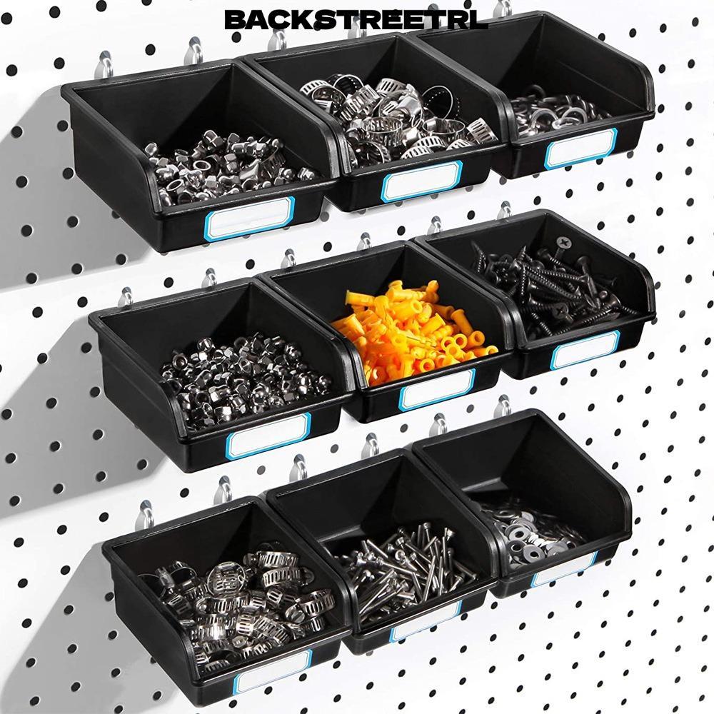 BACKSTAGEREETRL Pegboard Bins, PP Pegboard Hooks, กล่อง Pegboard