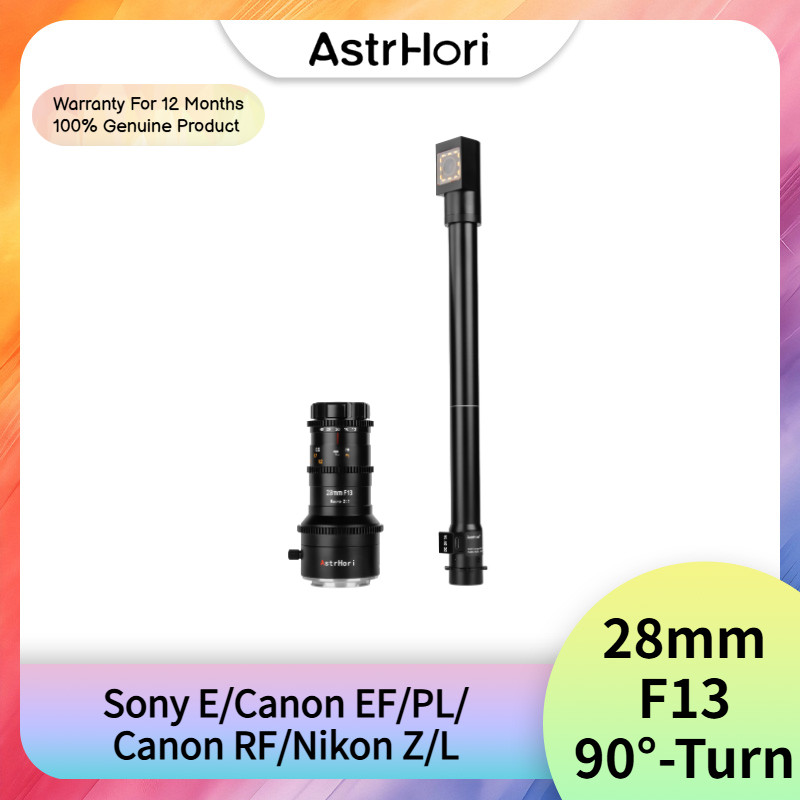 AstrHori 28mm F13 360°ฐานหมุน 90° Periprobe 2X Macro Probe เลนส์สําหรับกล้อง Sony E Canon EF Canon R