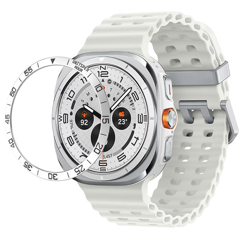 เหมาะสําหรับนาฬิกา Samsung Galaxy Watch 7ultra Bezel Ultra Dial แหวนป้องกันเวลาสแตนเลสแหวนป้องกันโลห