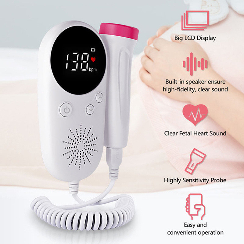 Doppler Fetal Monitor เครื่องตรวจจับอัตราการเต้นของหัวใจของทารกตั้งครรภ์