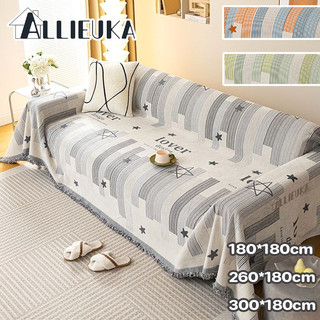 Allieuka 1/2/3/4 ที่นั่ง ผ้าคลุมโซฟา กันลื่น กันฝุ่น ทนต่อการขีดข่วน ระดับไฮเอนด์ผ้าคุมโซฟาตัวแอล
