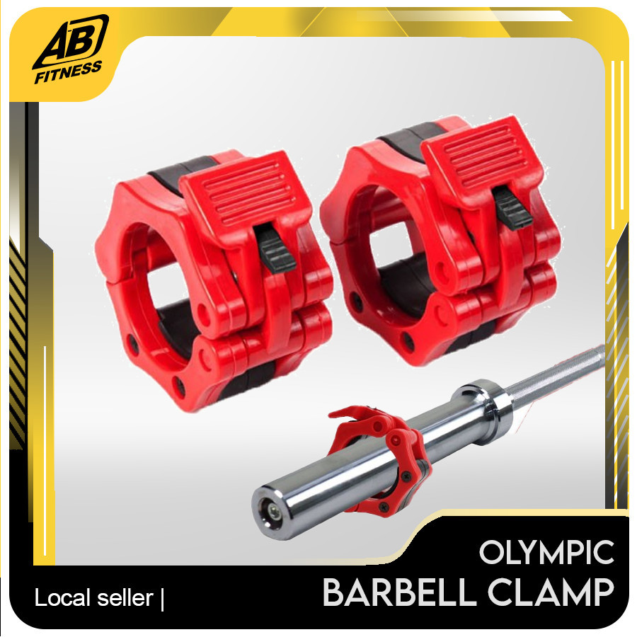 Olympic barbell LOCK CLAMP COLLAR CLIP เหมาะกับบาร์เบลล์50มม./โอลิมปิกยกน้ำหนัก