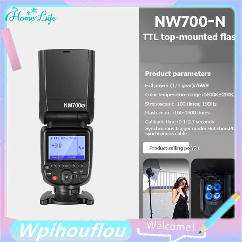 การแปลง Speedlight TCM สําหรับกล้อง DSLR NW760 TTL แฟลช 76Ws GN60 2.4G 1/8000s HSS Speedlite NW700-N