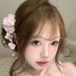 COD-ในไทย💖กิ๊บติดผมดอกไมประดับพู่้จี้มุกแฟชั่นฤดูร้อนหวานคุณภาพสูงคลิปด้านข้างสําหรับผู้หญิงของขวัญ-Kri