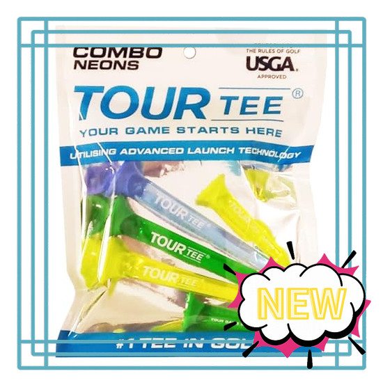 Tour Tee COMBO NEONS Golf Tee (5pcs) BLUE T-490(570)