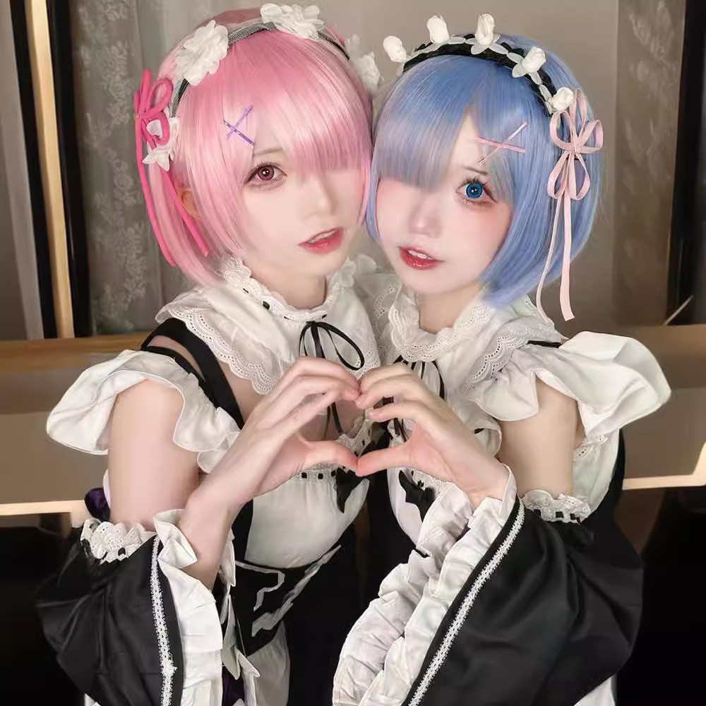 ชุดคอสเพลย์ Zero Ram Rem สไตล์แม่บ้าน ลุคโลลิต้า