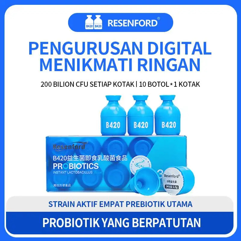 ResenfordB420 Probiotic 200B CFU  1 ขวด = โยเกิร์ต 20 ขวด Active Probiotics & Prebiotics รองรับ Gut 