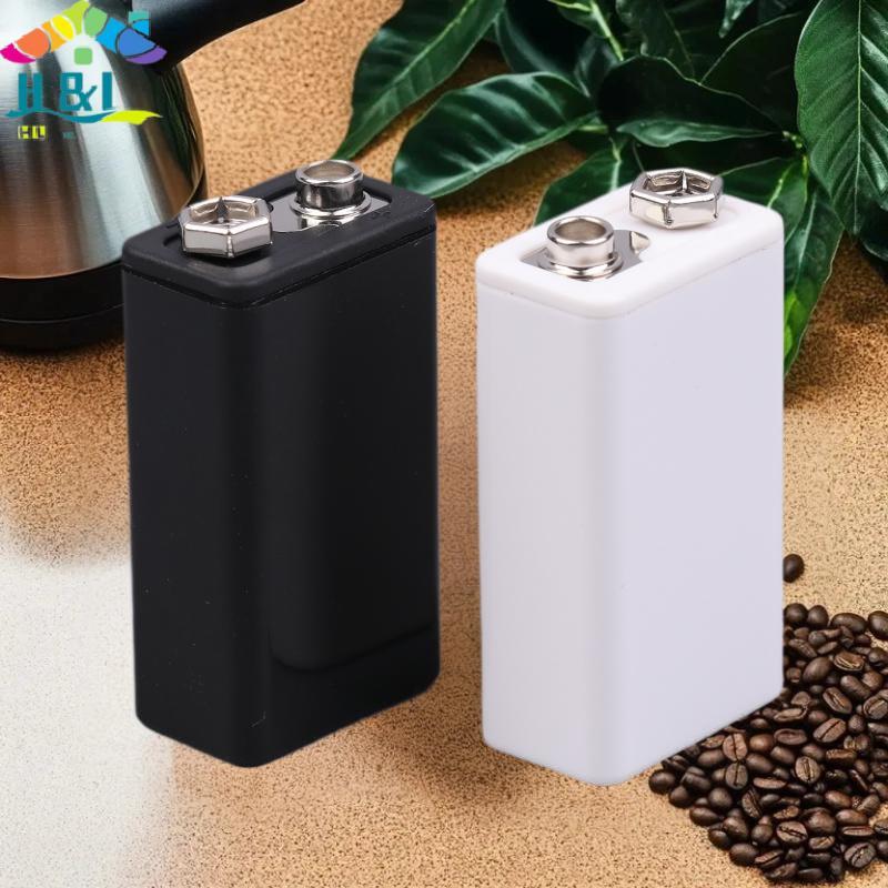 H&L 1/5/8Pcs 9V Type-C Battery Case 6F22 Storage Box Square Battery Holder Portable Battery Clip Con