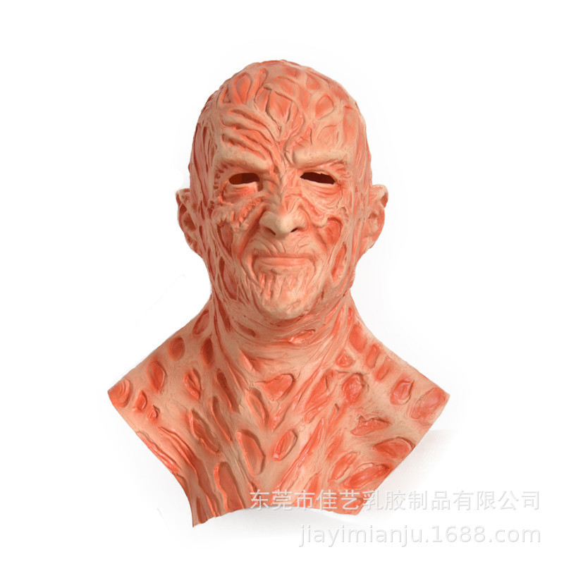 Stock available New Halloween Jason Freddy Mask Headgear ถุงมือ Freddy Horror Latex Ghost Mask Elega