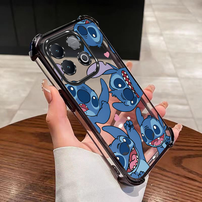 IQOO Neo 10 iQOO 15 13 Z10 Z9 Z9x Stitch Casing Soft Transparent Cover Clear สี่มุม Anti Fall Phone 