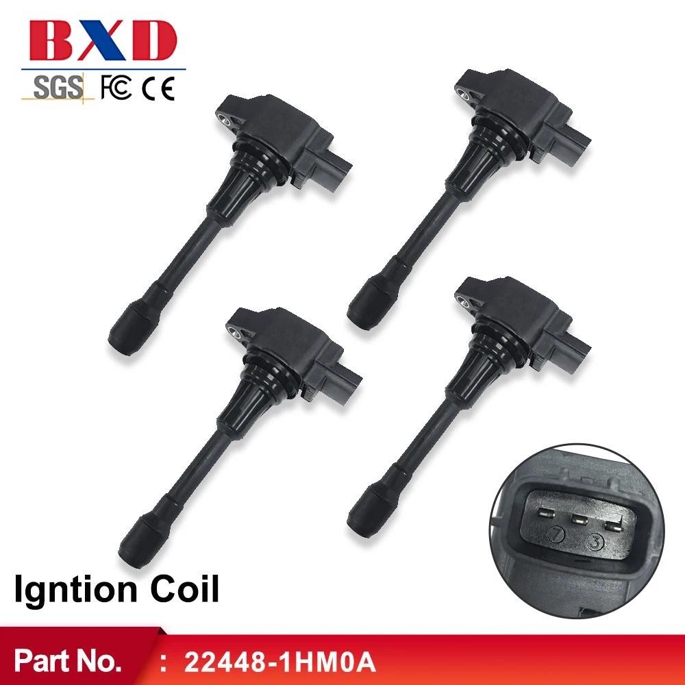 1/4pcs คอยล์จุดระเบิด 22448-1HM0A 22448-JA00C 22448-JA00A 22448-1KT0A สําหรับ Nissan March K13 Sunny