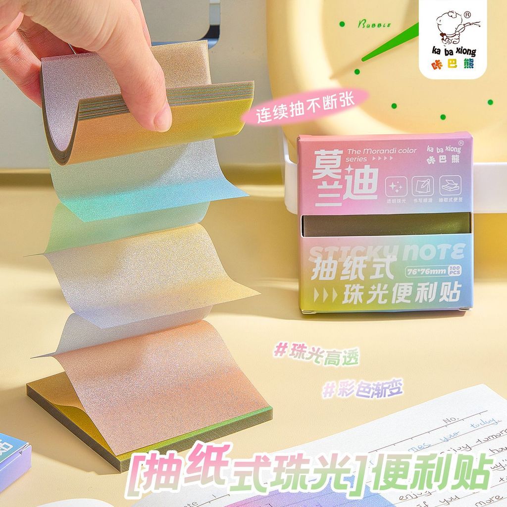 กระดาษโปร่งใสโปร่งใส Sticky Notes สติ๊กเกอร์โน้ตที่มองภาพที่เขียนได้ Key Mark บันทึกกันน้ํา