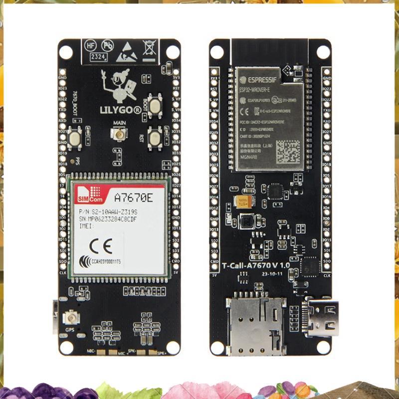 T-Call A7670 4G 2G บอร์ดพัฒนา A7670E LTE GSM เครือข่าย -WROVER-E WiFi โมดูลไร้สายบลูทูธ