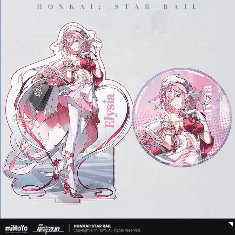 Standee อะนิเมะ Honkai Star Rail Elysia Mica รุ่นโต๊ะศึกษาตกแต่ง Sailing Series เกมของขวัญ HSR อะคริ