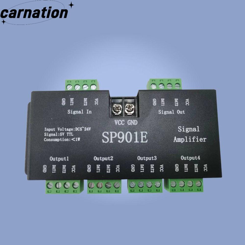 CARNATION SP901E เครื่องขยายสัญญาณ, LED Pixel Strip แอดเดรส Light Strip Repeater, DC12-24V โปรแกรม M