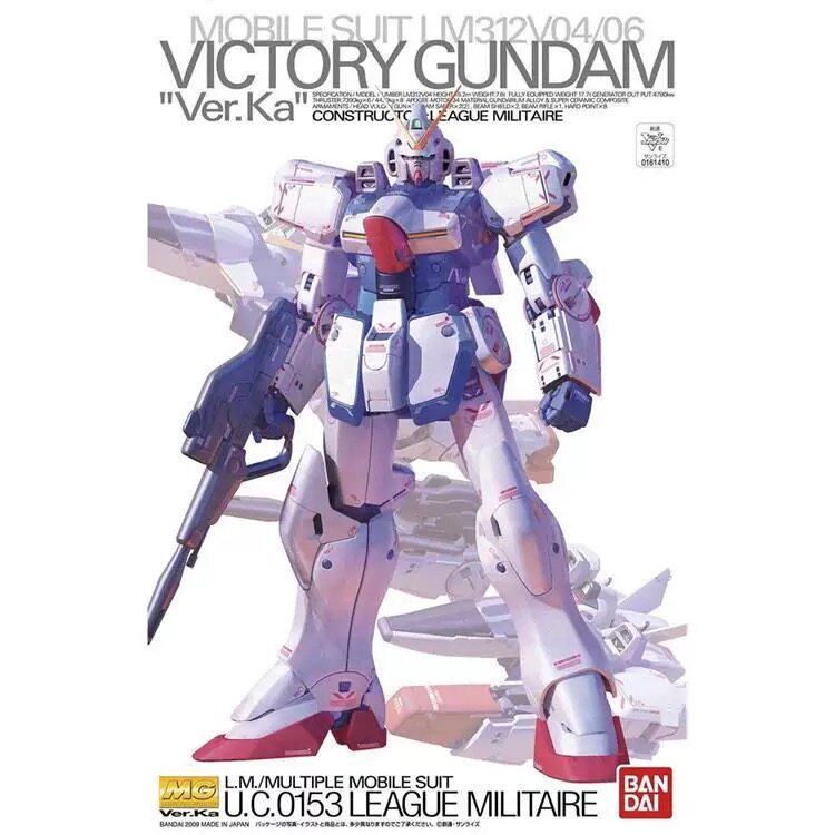 GUNDAM MG 1/100V GUNDAM Victory GUNDAM Ver.Ka Animation สินค้าของสะสมประกอบของขวัญ