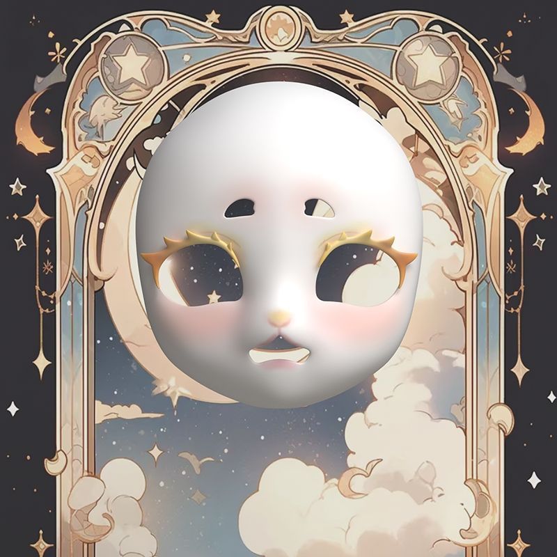 สิ่งที่ดีแนะนํา Xinyu Moon Version Animal Pack Skull kig Series Animal Pack Skull Skull Plus Eyelash