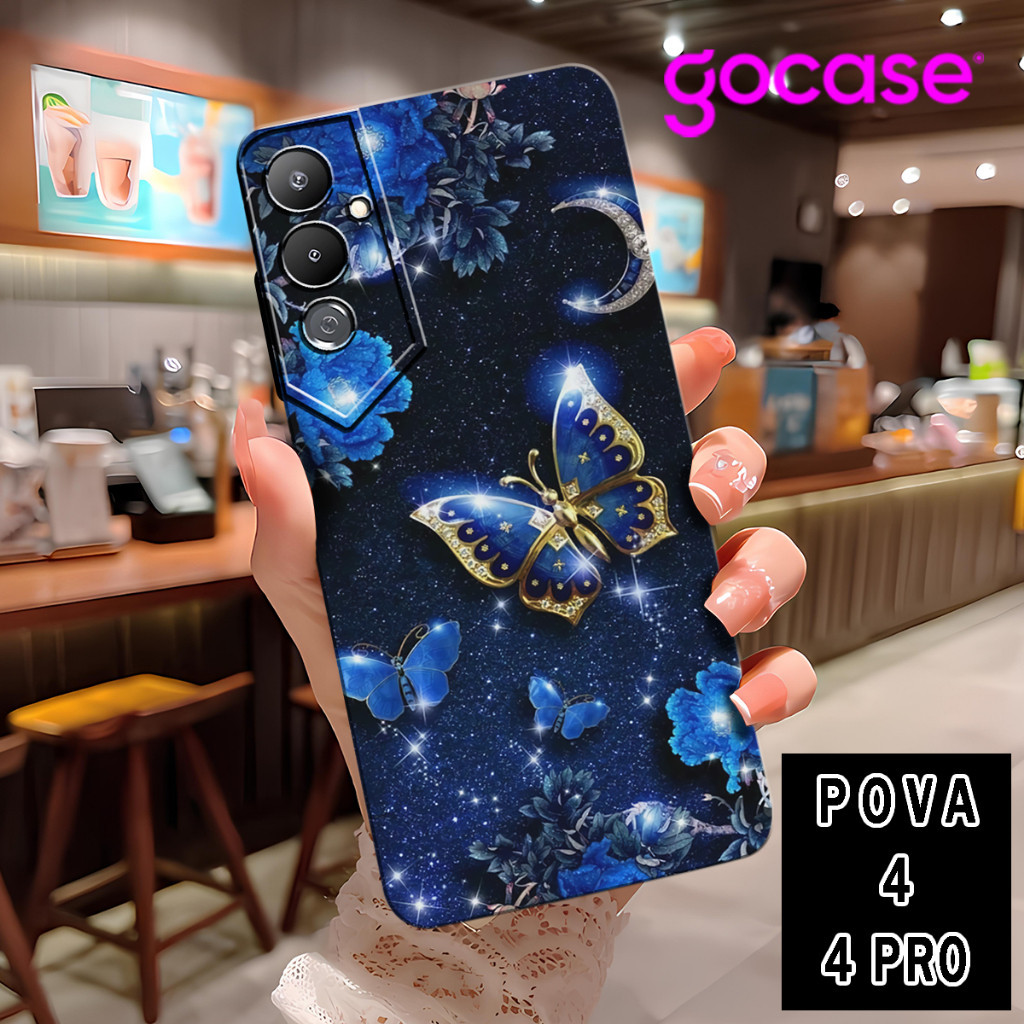 ( UVA 22 ) softcase ซิลิโคน hp ยางยืดหยุ่นเต็มรูปแบบสําหรับ Tecno Pova 4 L Pova 4 Pro l Pro กล้อง l 