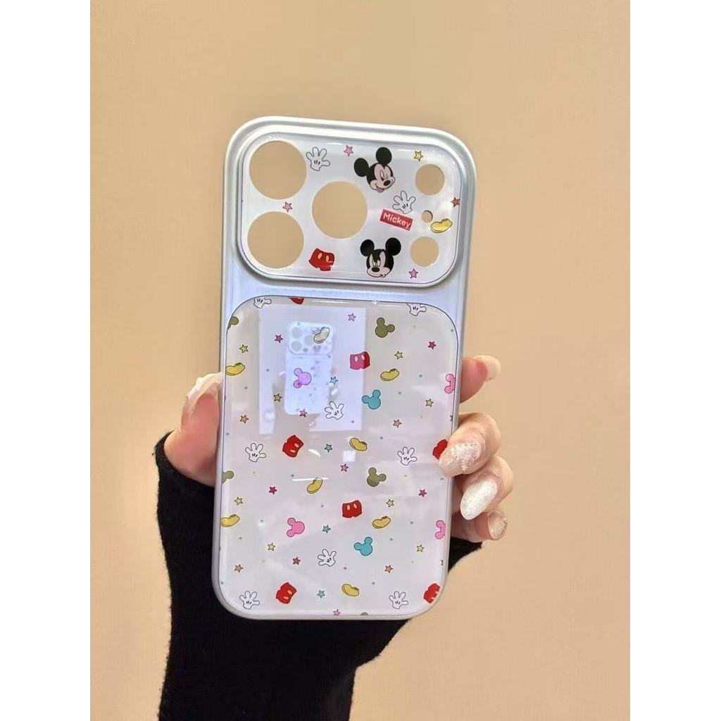 17โปรแม็กซ์ เคสโทรศัพท์ลายมิกกี้น่ารักเหมาะสําหรับ ไอโฟน 11 12 13 14 15 16 17โปรแม็กซ์ กันกระแทกฝาครอบป้องกันหน้าต่างขนาดใหญ่มูลค่าสูง ทีพียู นุ่มก