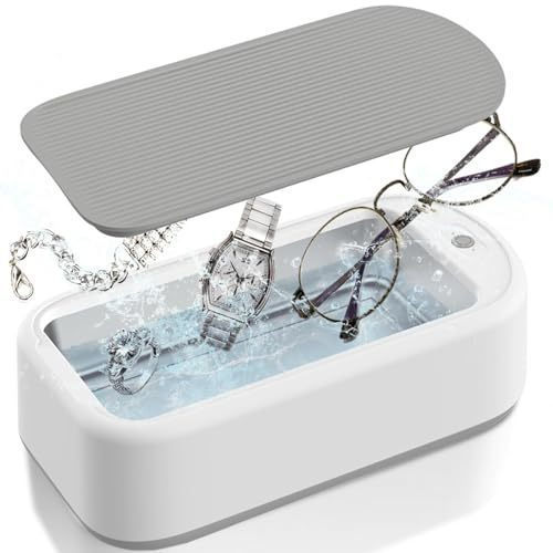 Max Titanium Ultrasonic Jewelry Cleaner, 40W 22OZ(640ML) Portable Professional Sonic Jewelry Cleaner