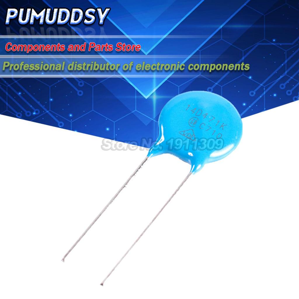 10 ชิ้นวาริสเตอร์ 14D471K 470V piezoresistor 14D471