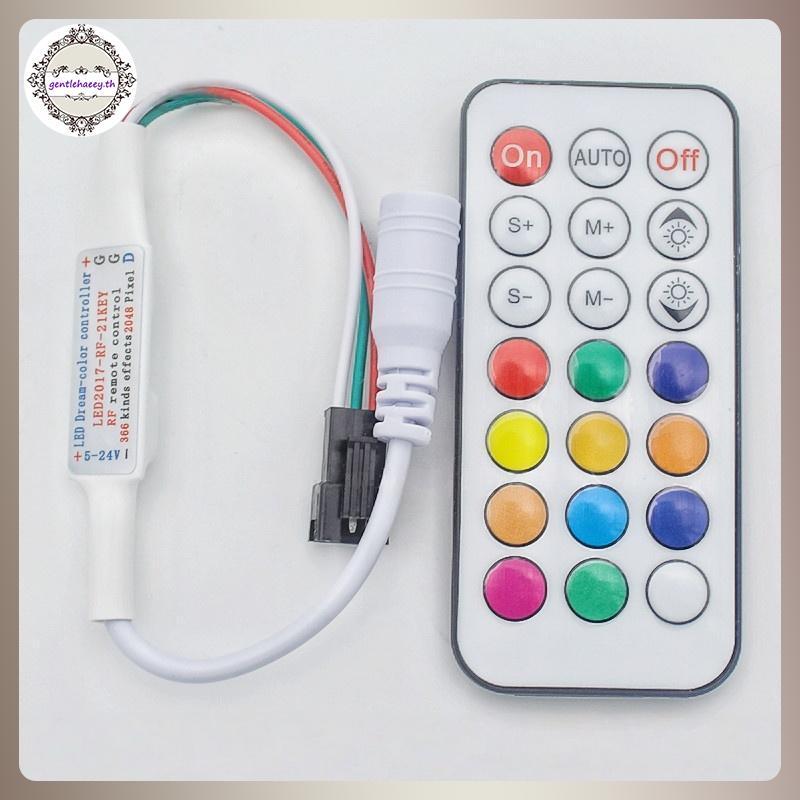 GG 1 ชุด RF รีโมทคอนโทรลไร้สาย DC5 V/12 V/24 V Mini Controller 3-PIN LED Controller สําหรับ Dream สี